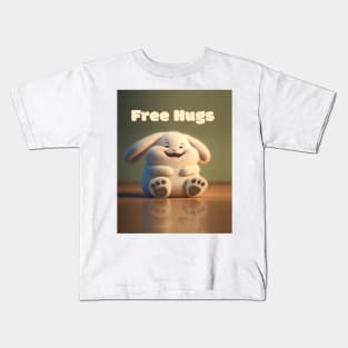 Ben the Bunny - Loves free hugs Kids T-Shirt